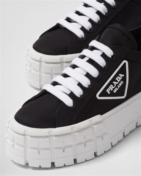 prada double wheel low trainers|Prada downtown sneakers.